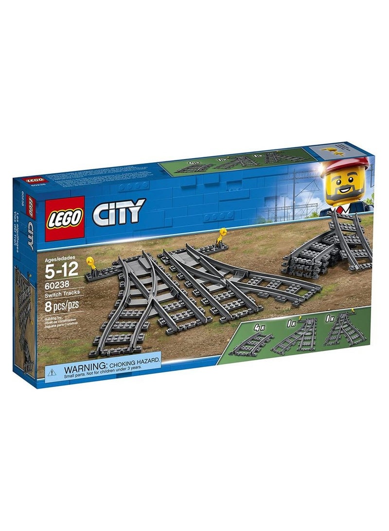LEGO - City Switch Tracks 8 Pieces - 60238 - Image 1