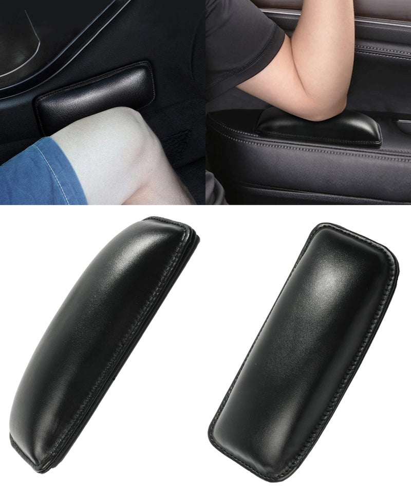 YAKEFLY 2 Pack Soft Car Center Console Knee Leg Elbow Cushion PadUniversal Leather Car Armrest Pillow Car Knee Cushion Elbow Pillow Thigh Support Comfort PillowAutomotive Interior Accessories