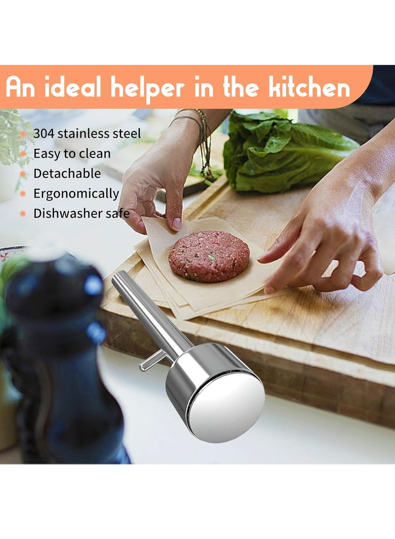 إسكدنيا أداة طهي من الفولاذ المقاوم للصدأ غير لاصقة لقالب الطهي المصنوع من الفولاذ المقاوم للصدأ، لصنع الكرات وكرات اللحم. - Image 4