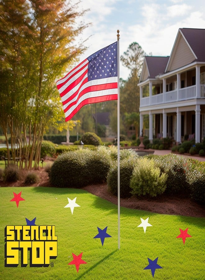 Stencil Stop Star Stencil Set - 6 Pack, Two of Each in 2, 3, and 4 Inches - Reusable Stencils for Painting on Wood, Walls, Fabric, Canvas, and DIY Crafts - Durable Plastic for Art and Home Decor - Image 3