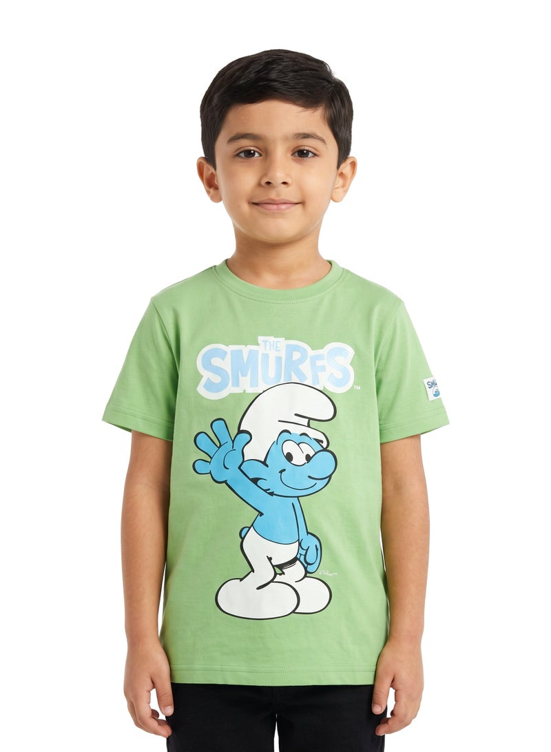 The Smurfs Boys’ Graphic T-Shirt Pack of 3 – Short-Sleeve Crew-Neck Cartoon Character Casual Top - Image 4