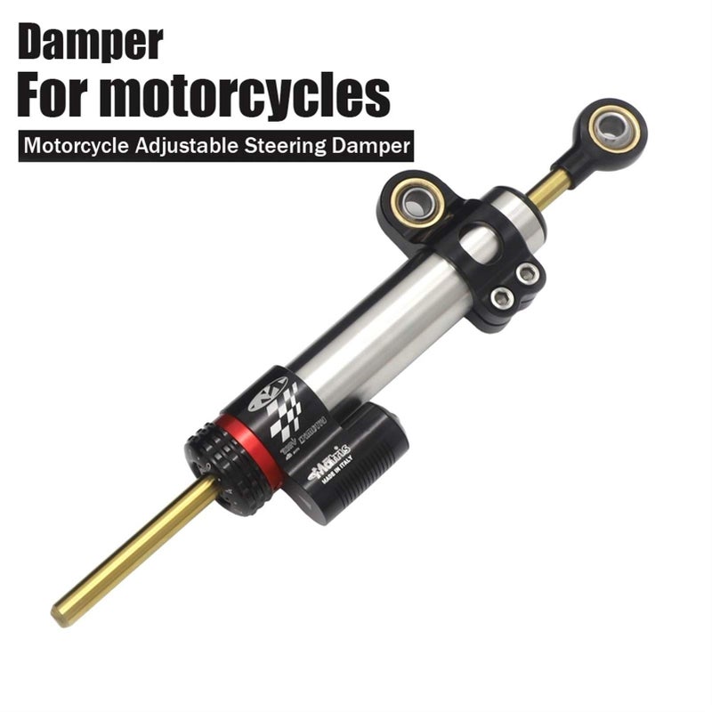 Adjustable Motorcycle Steering Damper Stabilizer Mounting Bracket Kit - Image 3