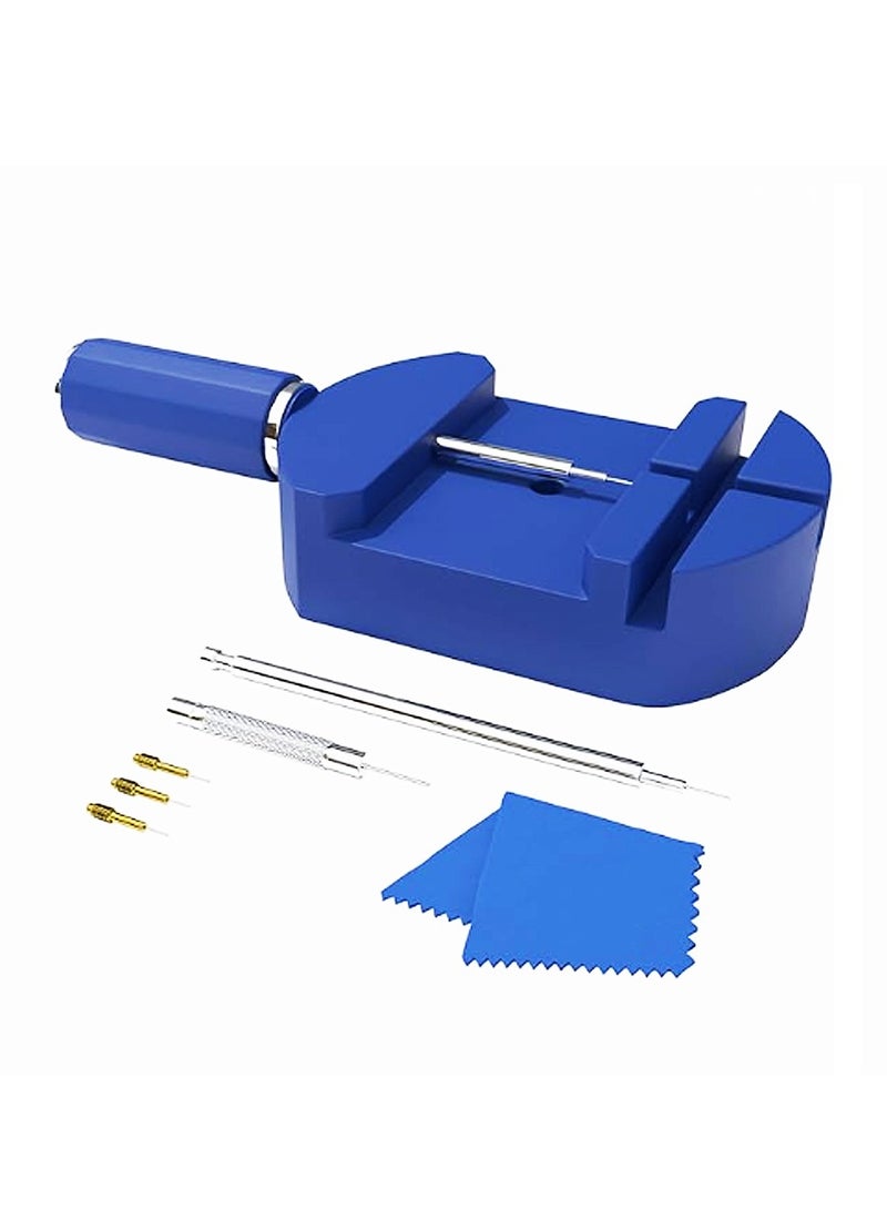 يا كومز Yakumuz Watch Band Strap Link Pin Remover ضبط مجموعة أدوات الإصلاح لصانعي الساعات مع دبابيس ربيع الدفع الصلب - Image 1