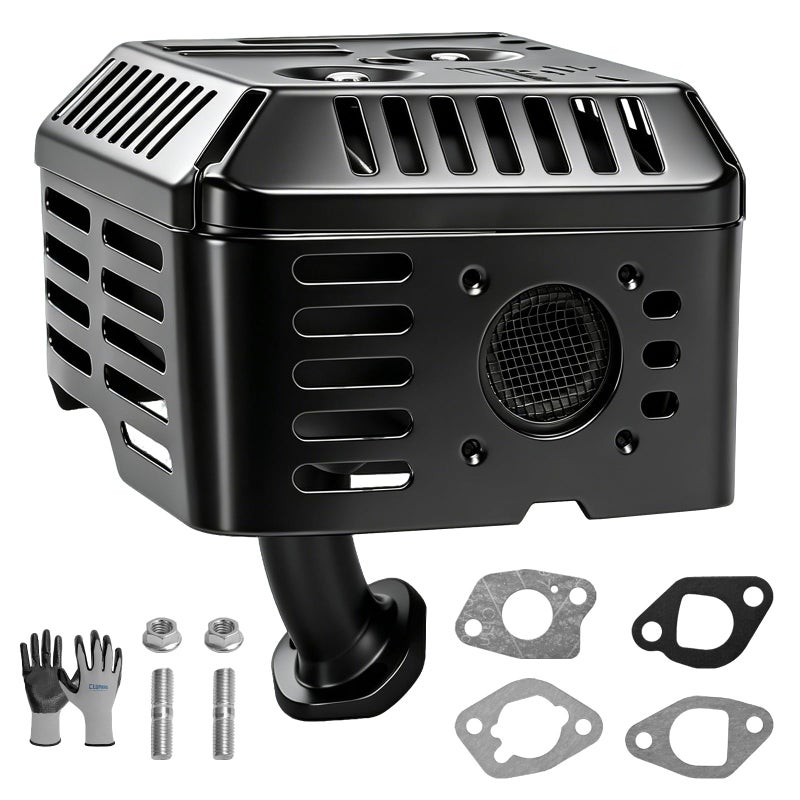 Parts Camp GX160 Muffler Exhaust Assembly Fits for Honda GX160 GX200 GX120 GX140 55HP 65HP Engine Motor Harbor Freight Predator 212cc 173cc engine - Image 2