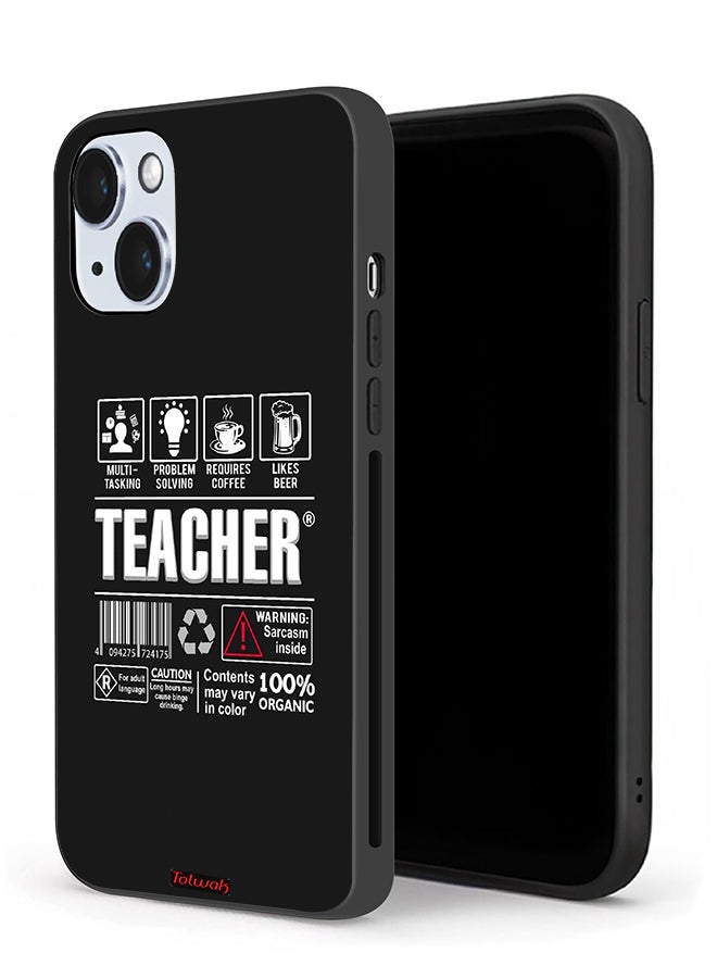 Tolwak Apple iPhone 14 Plus Protective Case Teacher Sticker - Image 1