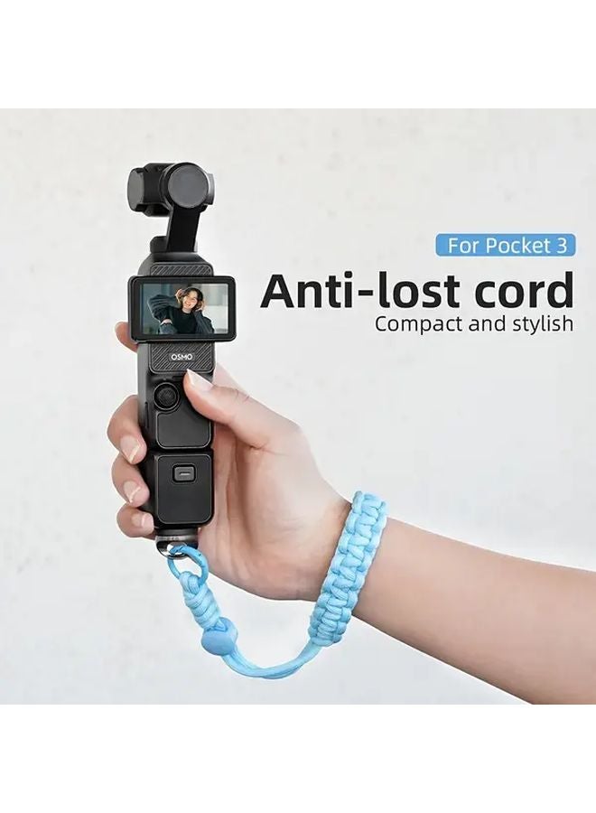 Blue Anti Lost Wrist Strap Lanyard for DJI Pocket 3 Insta 360 Action 5 Pro Camera - Image 2