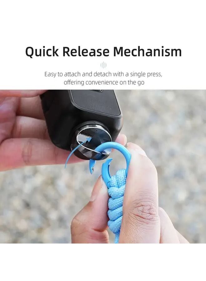 Blue Anti Lost Wrist Strap Lanyard for DJI Pocket 3 Insta 360 Action 5 Pro Camera - Image 4