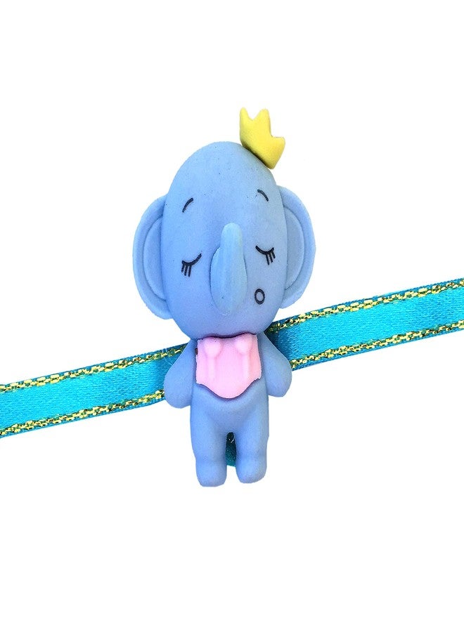 CLUZE Rakhi for Kids Set of 2 Cute Elephant Shape Rakhi for Boys/Girls/Bhateeja - Image 2
