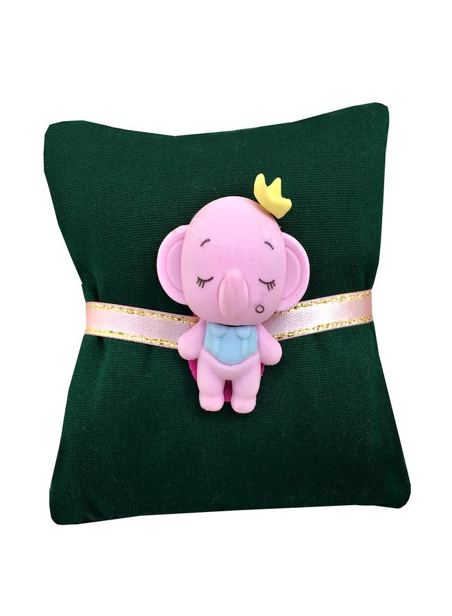 CLUZE Rakhi for Kids Set of 2 Cute Elephant Shape Rakhi for Boys/Girls/Bhateeja - Image 4
