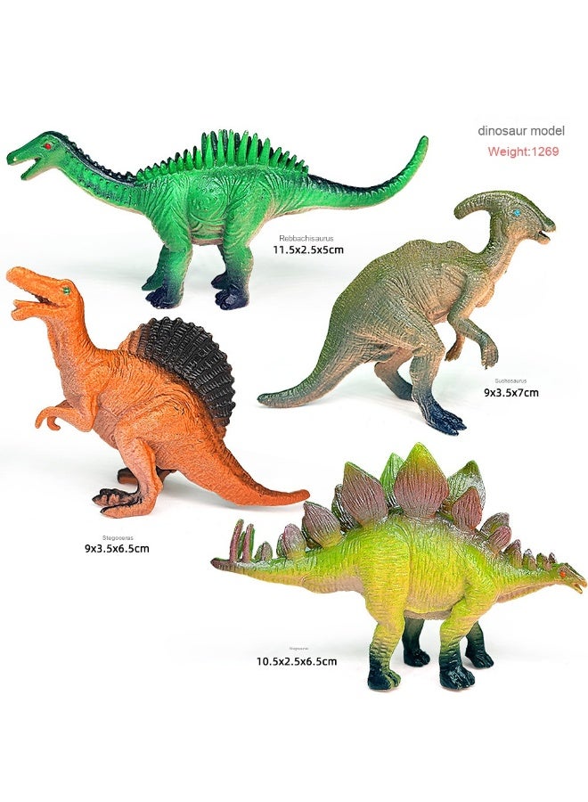NIBEMINENT Free Shipping Solid Plastic Dinosaur Set