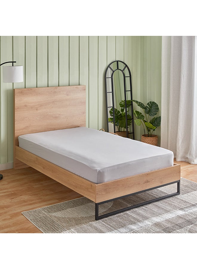 Home Box Bristol Polycotton Twin Fitted Sheet 200 x 25 x 120 cm  - Image 1