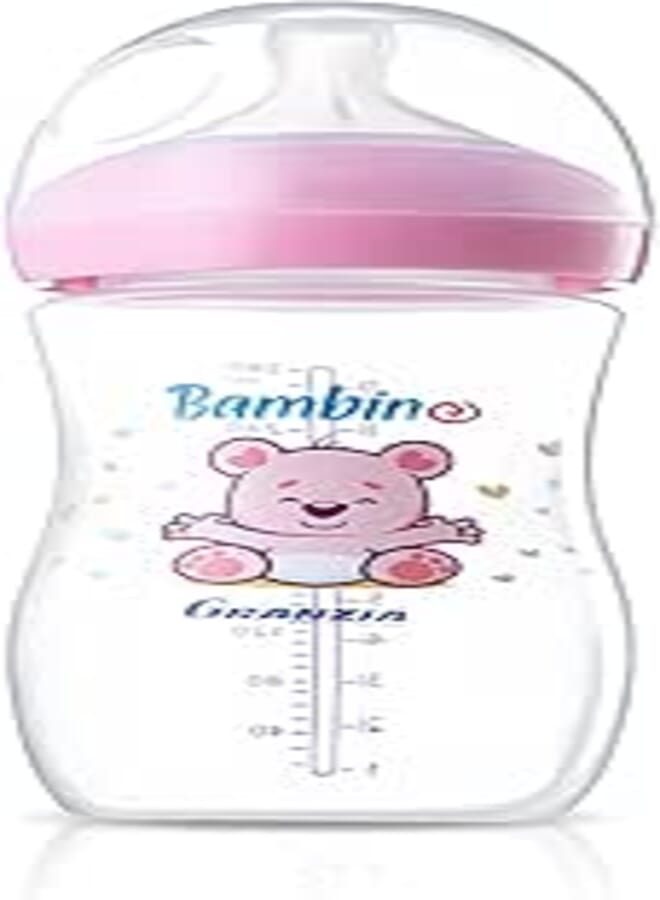 Granzia Bambino Natural Baby Feeding Bottle Rose 280 ML
