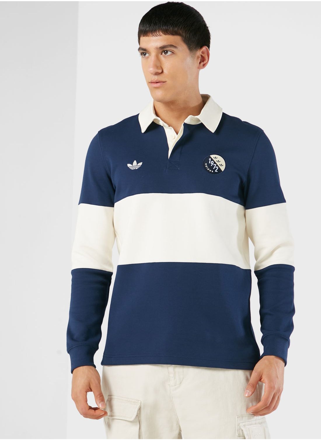 Adidas trefoil hotsell polo shirt