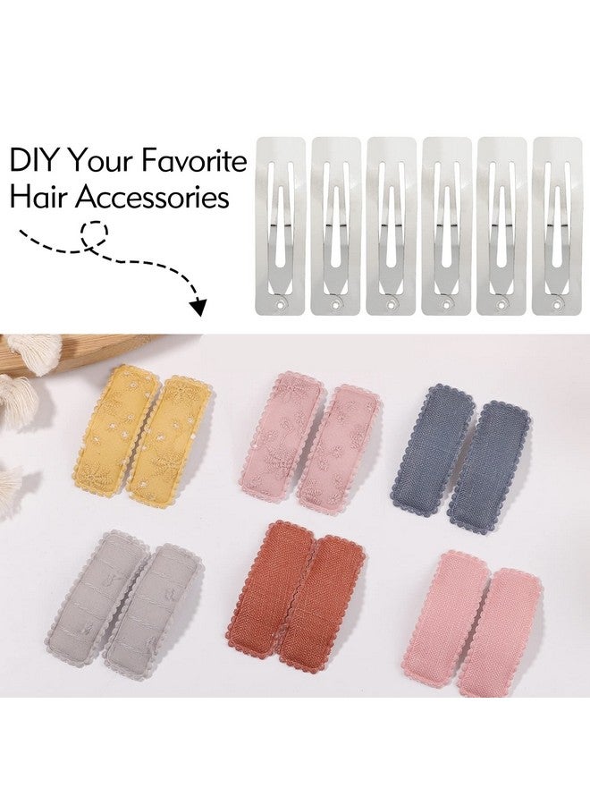 Cinaci Inaci 50 Pack Bulk 5Cm / 2 Inches Rectangle Square Silver Metal Hair Clips Barrettes Hairpins Thin Fine Bang Hair Holders Diy Craft Accessories For Women Girls Teens Kids - Image 5