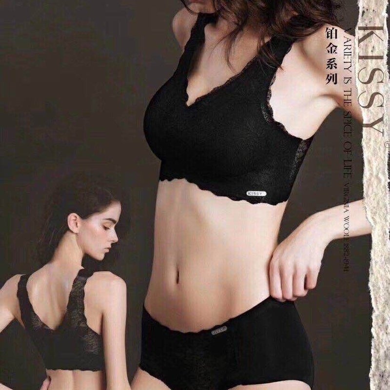 سلسلة كيسي مثل صدرية رياضية بلاتينية مع حمالات دانتيل مثيرة رقيقة للنساء مثل مجموعة كيسي - Image 3