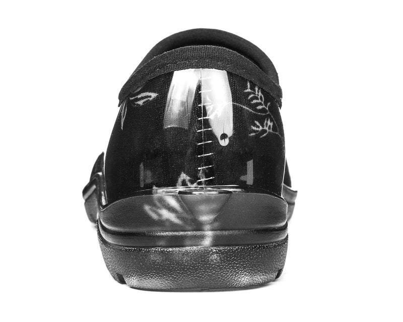 DKSUKO Waterproof Garden Shoe for Women Outdoor Slip-On Rain Boots Short Ankle Work Shoes and Garden Clogs with Comfort Insole(Tree Leaf,8) - Image 3