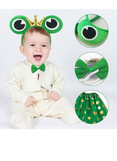 Excefore Frog Costume Set, Frog Costume Tutu Set Animal Fancy Dress, Tutu Animal Costume for Kids Girls Animal Fancy Dress Up Cosplay Children Birthday Carnival Halloween  - Image 3