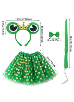 Excefore Frog Costume Set, Frog Costume Tutu Set Animal Fancy Dress, Tutu Animal Costume for Kids Girls Animal Fancy Dress Up Cosplay Children Birthday Carnival Halloween  - Image 2