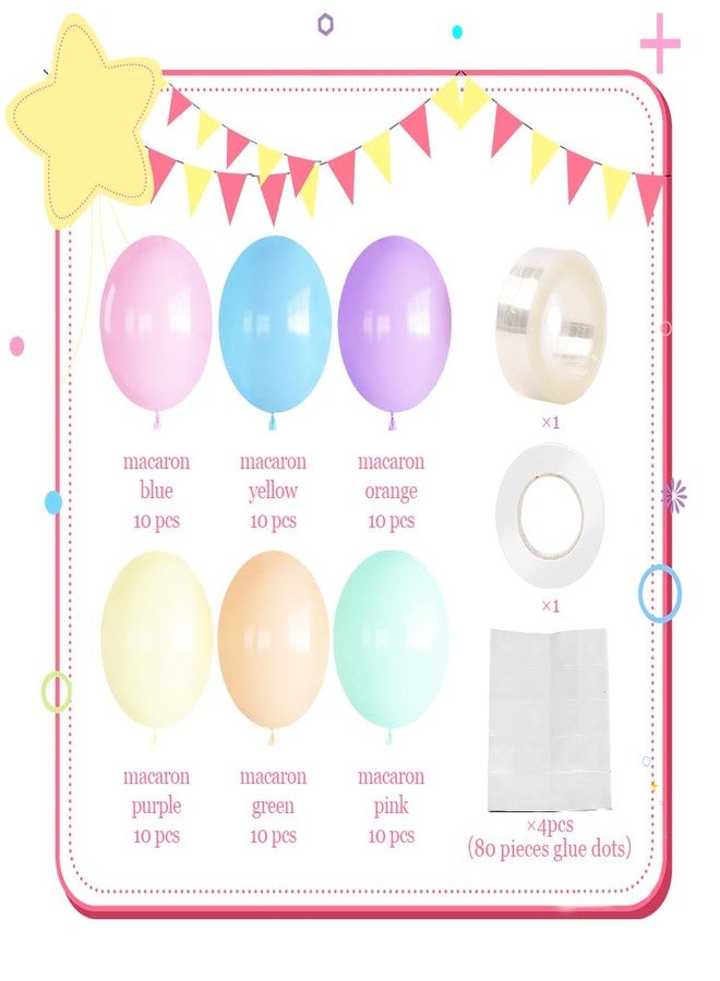 Haolongfa Pastel Balloons, 12 Inch Easter Balloon, 60 Pcs Pastel Rainbow Balloons Assorted Colors for Easter, Unicorn Party, Rainbow Party, Baby Shower,Spring Birthday, Wedding Decorations - Image 4