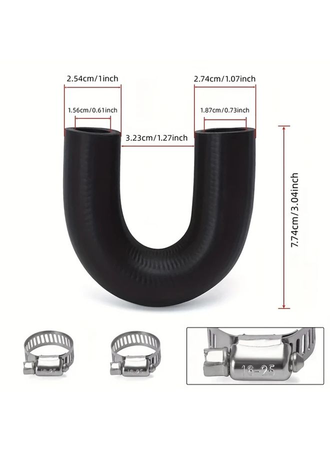 1 Set LS LT Engine Heater Hose Kit With Clamps Direct Fit Heavy Duty Rubber Water Replacement For GM V8 Swap Car Heater Core - Image 2