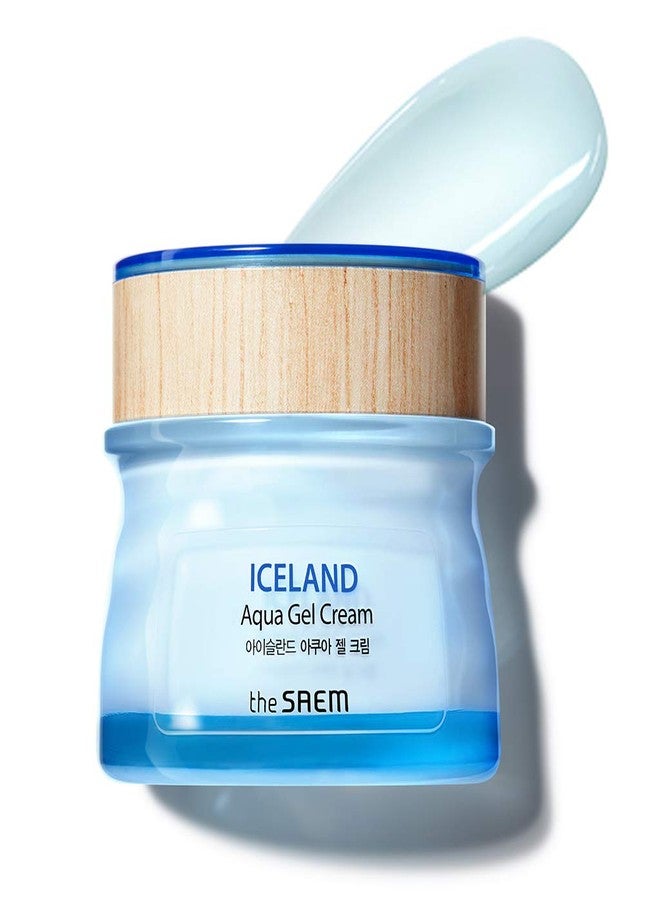 THESAEM Iceland Aqua Gel Cream 2.02 fl.oz. - Face Moisturizer with Marine Energy to Soothe & Calm Sensitive Skin - Moisturizing & Plumping Gel Face Cream with Iceland Mineral Water for Oily - Image 1