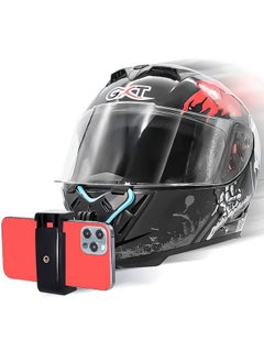 ساونس حامل تثبيت Sounce لخوذة الدراجات النارية وحزام خوذة مدمج لكاميرا الحركة الرياضية لكاميرا Gopro Hero 8/Hero 7/Hero 6/Hero 5/Yi/SJ Cam، (HMTGPROST)  - Image 1