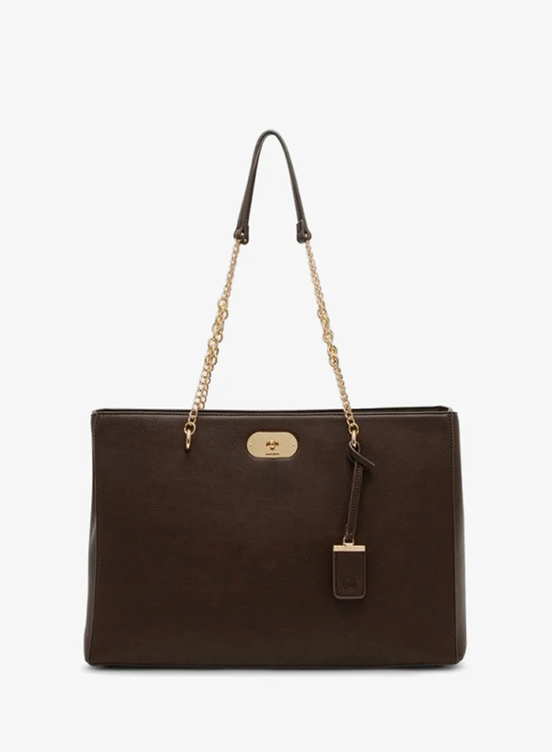 ANNE KLEIN Anne Klein Textured Twist-lock Tote Bag