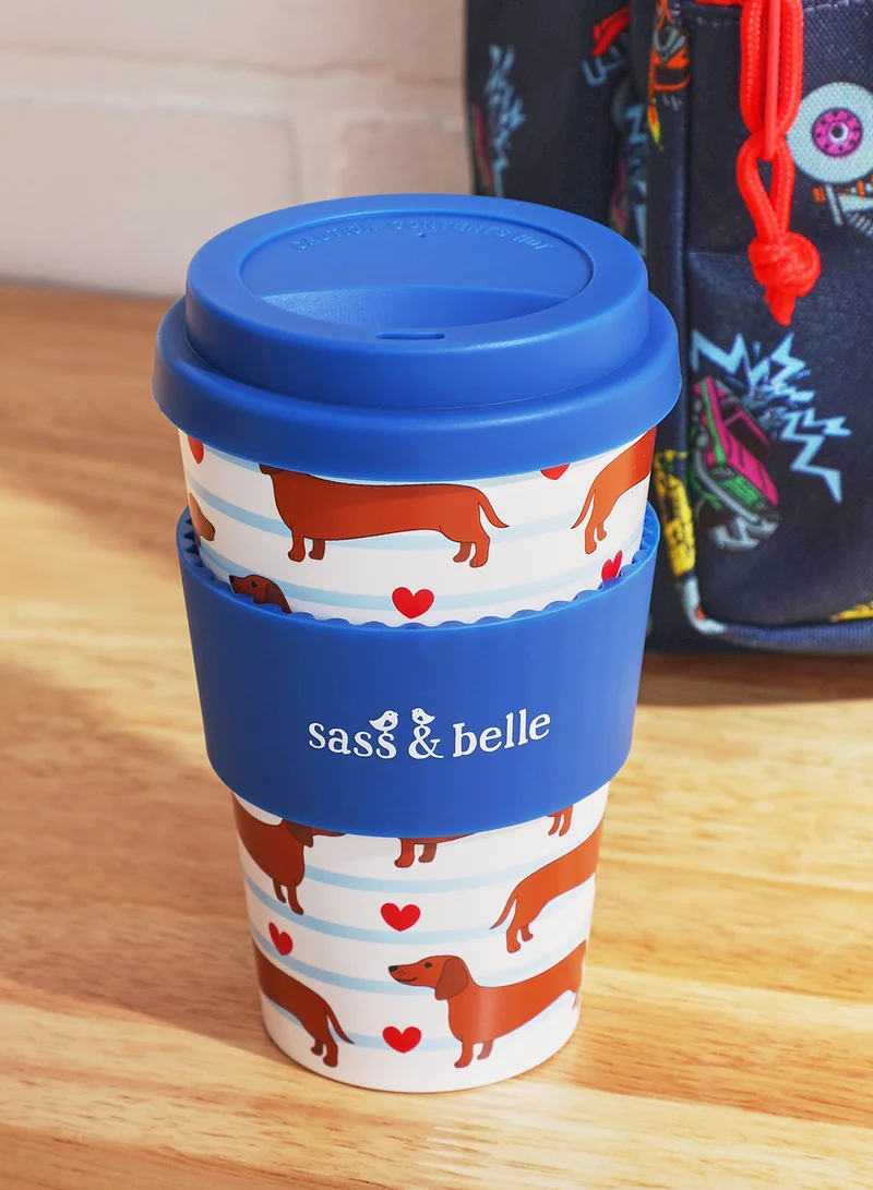 Sass & Belle Sausage Dog Travel Coffee Cup