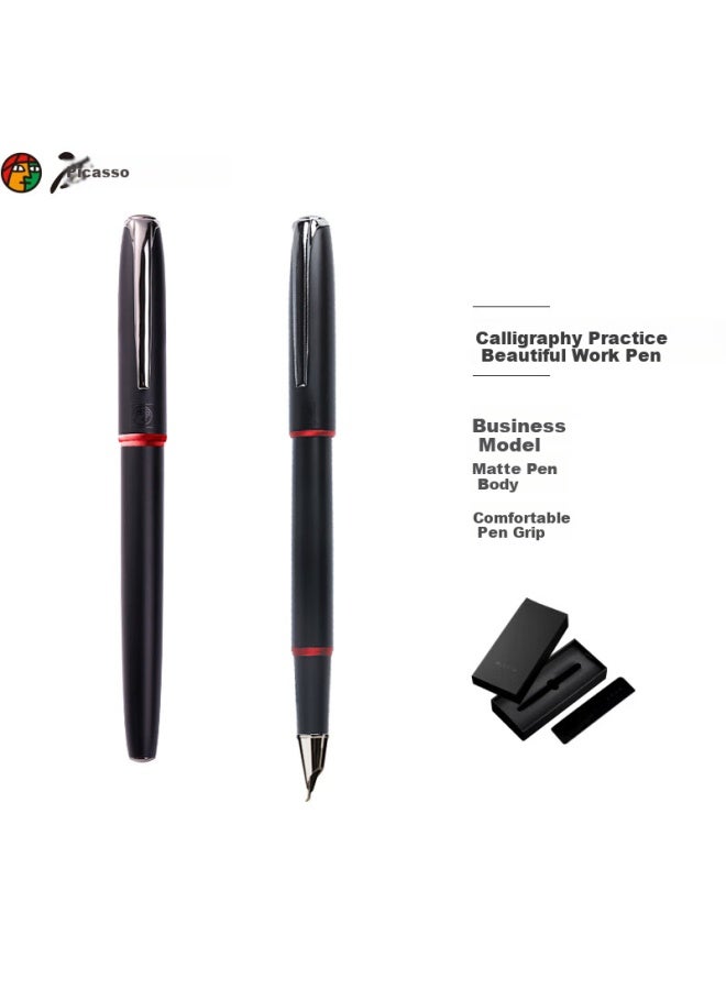 Pimio Art Pen Calligraphy Steel Pen Adult Student Practice Pen Male Female Graduation Gift Pen Hidden Nib 0.7mm 916 Dawn Red - Image 2