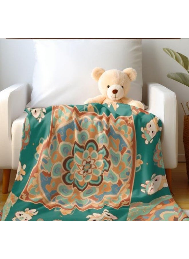 general Children's or student cartoon flannel thin blanket (warm and comfortable, suitable for sleep, games) 100cm*150cm - 743 - Image 3