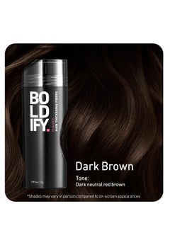 BOLDIFY Hair Fibers (28g) Fill In Fine and Thinning Hair for an Instantly Thicker & Fuller Look - Best Value & Superior Formula -14 Shades for Women & Men - DARK BROWN - pzsku/ZE1AA0B2C19CB77AB1D24Z/45/_/1717511747/76adb282-c9fc-4fef-ac0d-1b884b1497d3