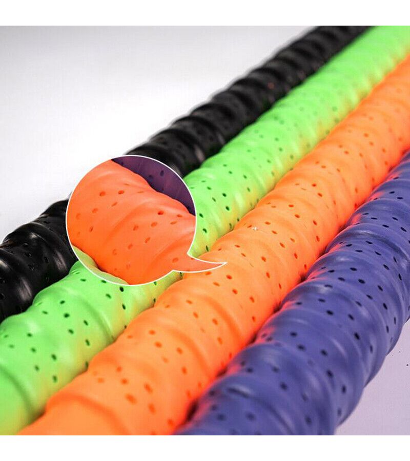 1 4pcs Breathable Non Slip Sport Strap Pink For Tennis Badminton And Fishing Rod - Image 2