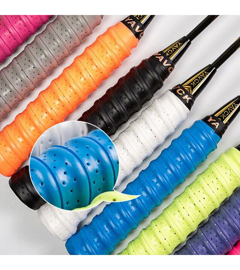 1 4pcs Breathable Non Slip Sport Strap Pink For Tennis Badminton And Fishing Rod - Image 3