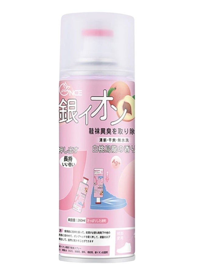 سبراي طبي معطر للأحذية 260 مل، مضاد للبكتيريا ومزيل للروائح الكريهة، تركيبة لطيفة وآمنة لجميع أنواع الأحذية، رشّة دقيقة تخترق النسيج بعمق، سريع الجفاف، فعال ضد الروائح الكريهة للقدم، يمكن الرش بشكل عادي أو مقلوب داخل الحذاء، مثالي للحفاظ على الأحذية نظيفة ومعطرة طوال اليوم - Image 1