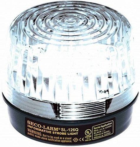 SECO-LARM SL-126Q/C Clear Security Strobe Light - Image 1