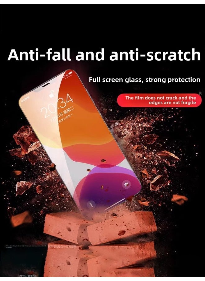 Generic - For Iphone13promax Tempered Film For Iron Cloth Shirt XS/XR For Iphone 12/11pro Sapphire Crystal Plated Film-Color:High Definition, Fully Transparent - No Black Edges - No Broken Edges, Buy One Get One Free-Size:For Iphone Xr - Image 1