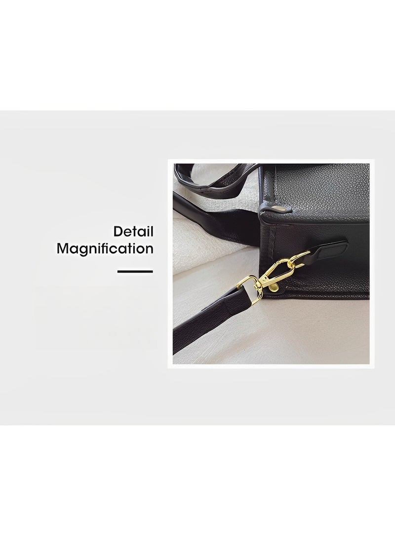 REOCLE Women's Tote Bag with Letter Print Small Satchel Bag Fashion Crossbody Purse Mini Stylish Handbag for Travel & Work & Everyday - Image 3