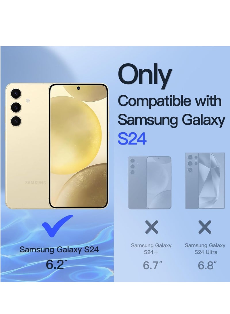 Samsung Galaxy S24 Case Cover Clear Magnetic Phone Case Compatible with Wireless Charging Transparent Case Designed for S24 5G 6.2-inch - Image 2