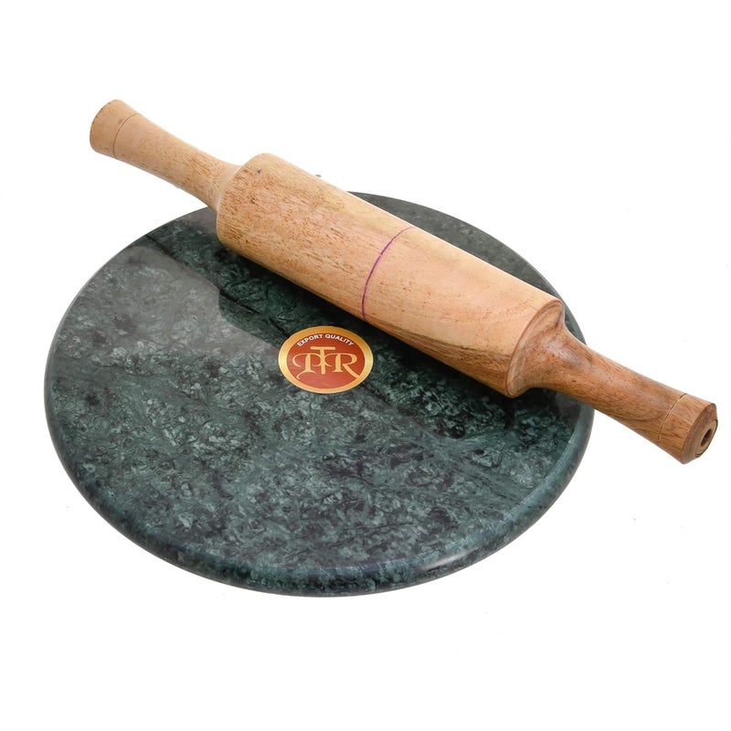 PTR MarbleGranite Chakla and Wooden Belan for Cooking Purpose Granite - Image 1