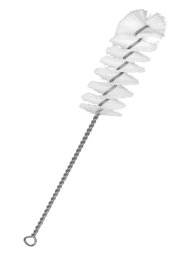 EISCO Nylon Cleaning Brush with Fan-Shaped End, 8.75" - Twisted Stainless Steel Wire Handle - Ideal for 1" - 1.2" Diameter Tubes, Bottles, Flasks, Cylinders, Jars, Vases, Cups - Image 3
