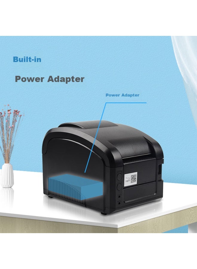 Gprinter Gp-3120tl Thermal Label Printer, Computer Usb Version, Adhesive Label Machine For Clothing Tags, Bubble Tea Shop Barcode Printer - Image 3