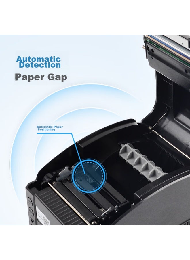 Gprinter Gp-3120tl Thermal Label Printer, Computer Usb Version, Adhesive Label Machine For Clothing Tags, Bubble Tea Shop Barcode Printer - Image 2