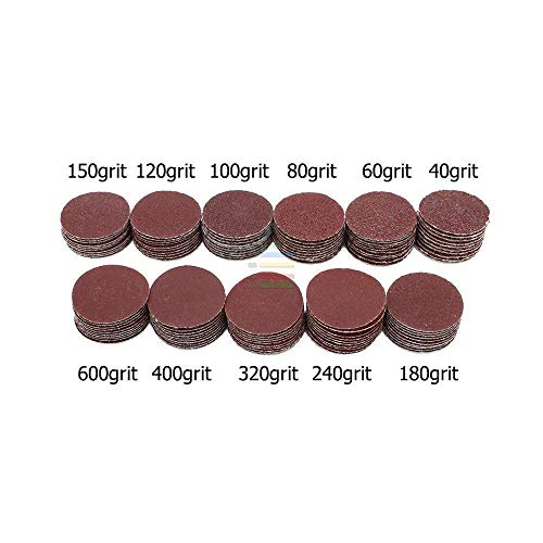 AUTOTOOLHOME 110pcs 1 inch Sanding Discs with 2ps 1/8 Shank Polishing Pads Hook and Loop Sandpaper Abrasive Tool Attachment 40-600Grit - Image 4