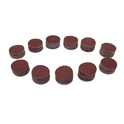 AUTOTOOLHOME 110pcs 1 inch Sanding Discs with 2ps 1/8 Shank Polishing Pads Hook and Loop Sandpaper Abrasive Tool Attachment 40-600Grit - Image 5