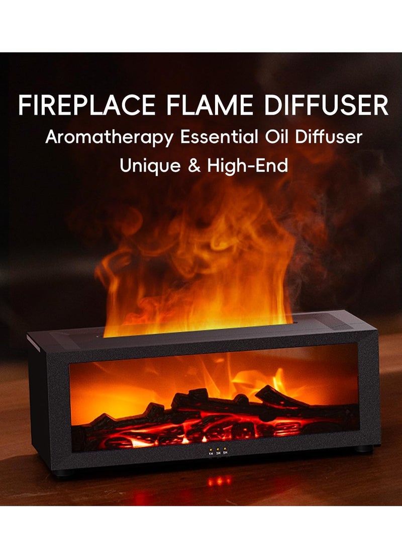 Y&D Diffuser with Dynamic Flame Effects Ultrasonic Essential with Remote Oil Aromatherapy 150ml Cool Mist Humidifier with Multiple Mist Mode Timer and Waterless Auto Off for Office Bedroom Home - Image 2