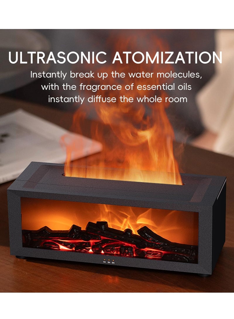 Y&D Diffuser with Dynamic Flame Effects Ultrasonic Essential with Remote Oil Aromatherapy 150ml Cool Mist Humidifier with Multiple Mist Mode Timer and Waterless Auto Off for Office Bedroom Home - Image 5