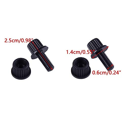 P1Tools Nylon License Plate Frame Bolts & Nuts & Screws Fasteners for Motorcycle, License Plate Screw Bolts - Image 2