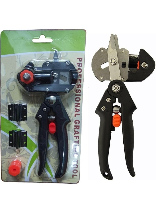 HASANAT ESSENTIALS مقص تطعيم هسانات إيسينشالز مع قاطع مدمج - أداة تقليم احترافية لتطعيم الأشجار المثمرة، الكروم وقطع الفروع - Image 1