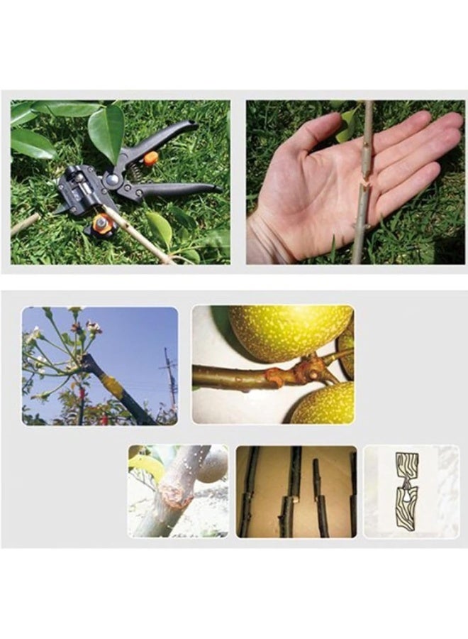 HASANAT ESSENTIALS مقص تطعيم هسانات إيسينشالز مع قاطع مدمج - أداة تقليم احترافية لتطعيم الأشجار المثمرة، الكروم وقطع الفروع - Image 5