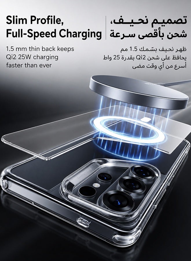 ESR Clear Case for Samsung Galaxy S26 Ultra – MagSafe Compatible, Military-Grade Protection (Classic Hybrid) clear - Image 2